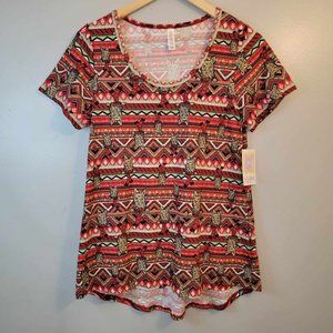 LuLaRoe Christmas Holiday Scotty Dog Classic T Shirt Size Small NWT